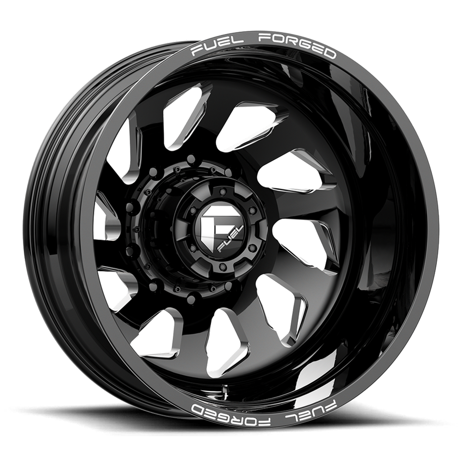 Fuel DD39 FF39D 22x8.5 ET-202 10x225 170.10mm GLOSS BLACK MILLED (Load Rated 1134kg)