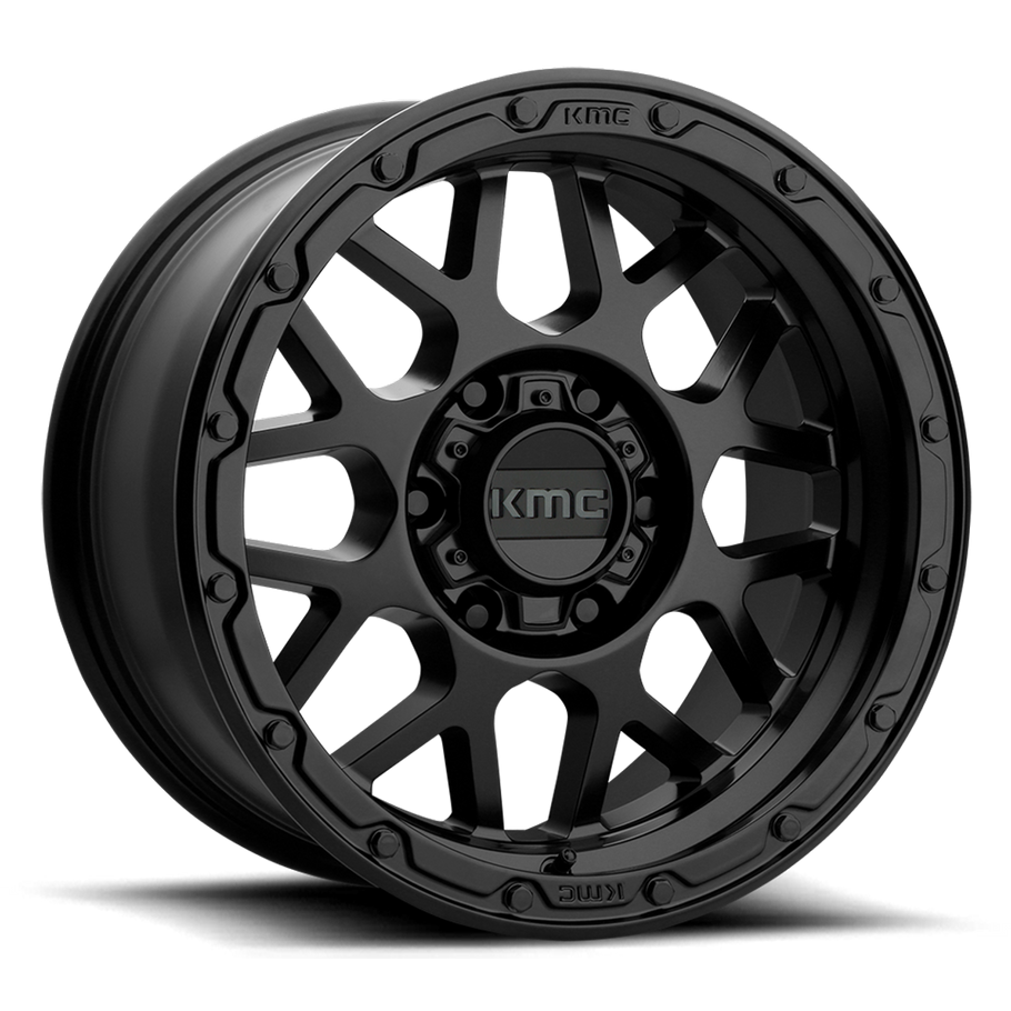 KMC KM535 GRENADE OFF-ROAD 20x9 ET18 5x139.7 78.10mm MATTE BLACK (Load Rated 1134kg)