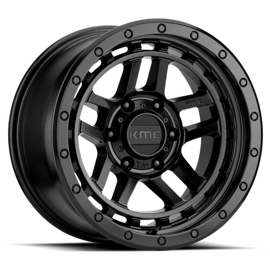 KMC KM540 RECON 18x8.5 ET18 5x127 71.50mm SATIN BLACK (Load Rated 1134kg)