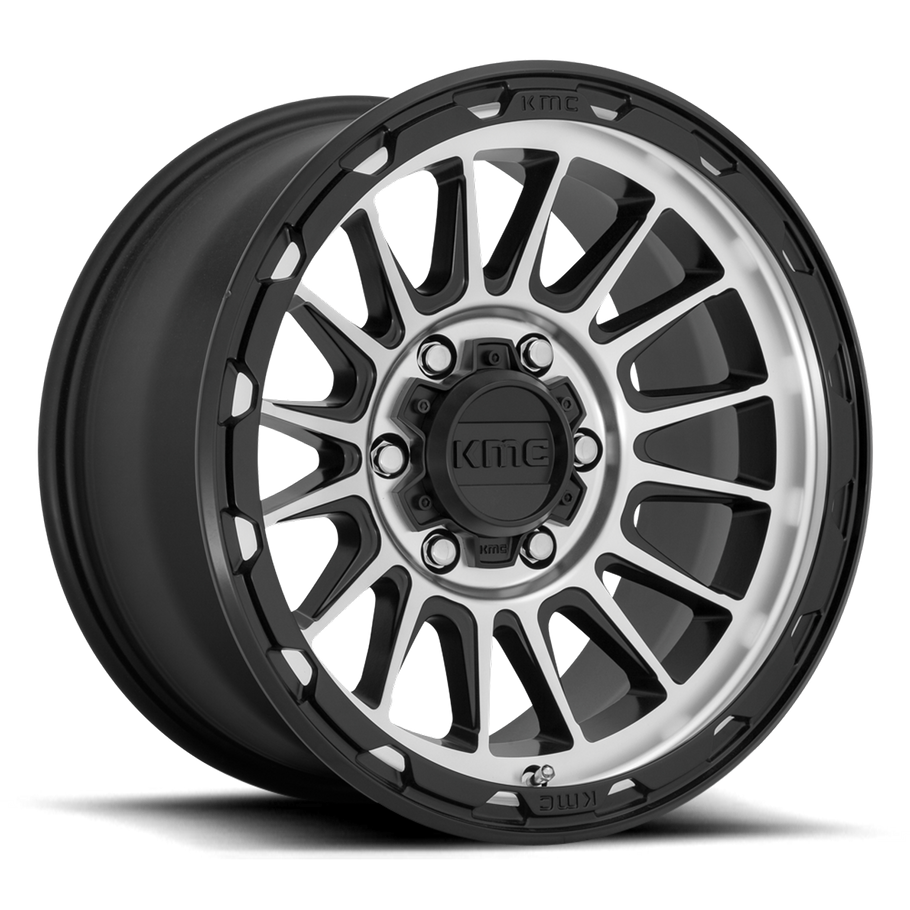 KMC KM542 IMPACT 17x9 ET-12 5x127 71.50mm SATIN BLACK MACHINED (Load Rated 1134kg)