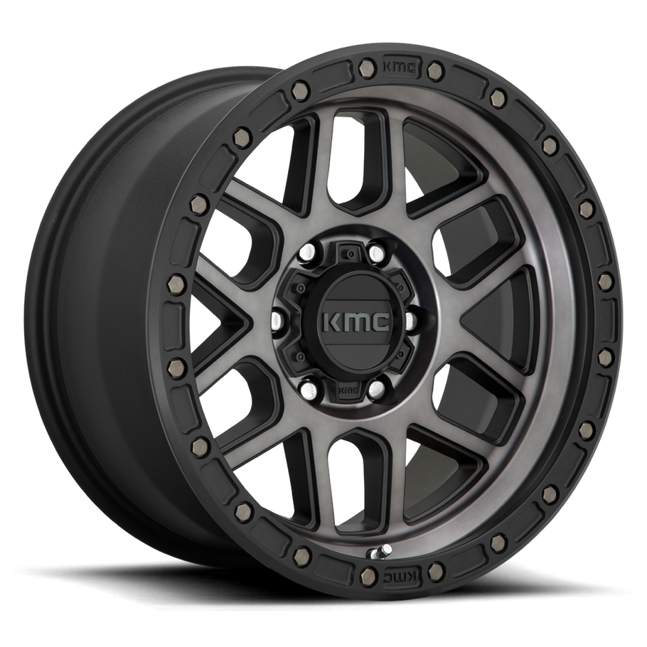 KMC KM544 MESA 20x9 ET0 5x127 71.50mm SATIN BLACK W/ GRAY TINT (Load Rated 1134kg)