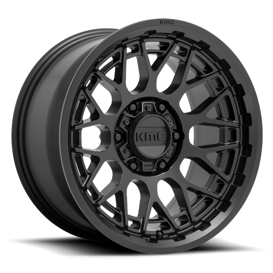 KMC KM722 TECHNIC 18x9 ET0 5x127 71.50mm SATIN BLACK (Load Rated 1134kg)