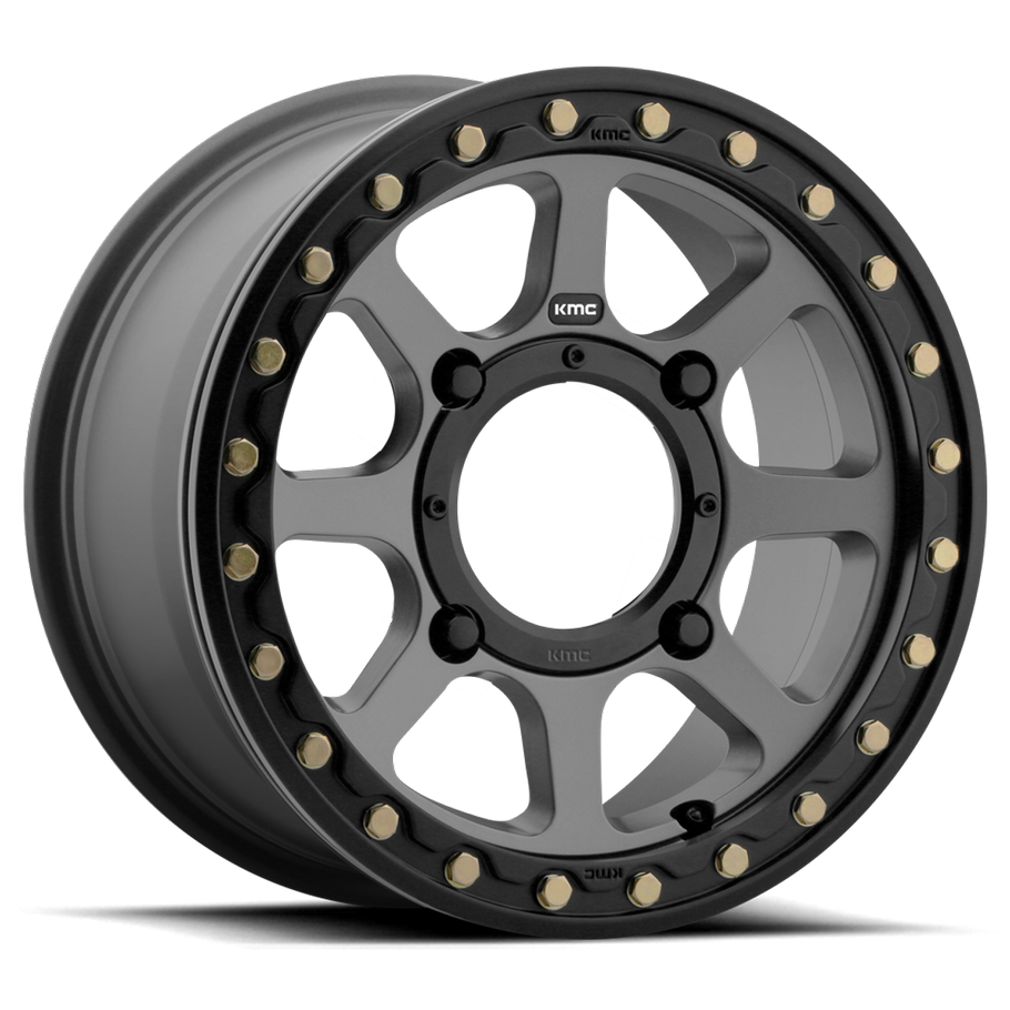 KMC KS234 ADDICT 2 BEADLOCK 14x7 ET38 4x137 112.10mm SATIN GRAY (Load Rated 454kg)