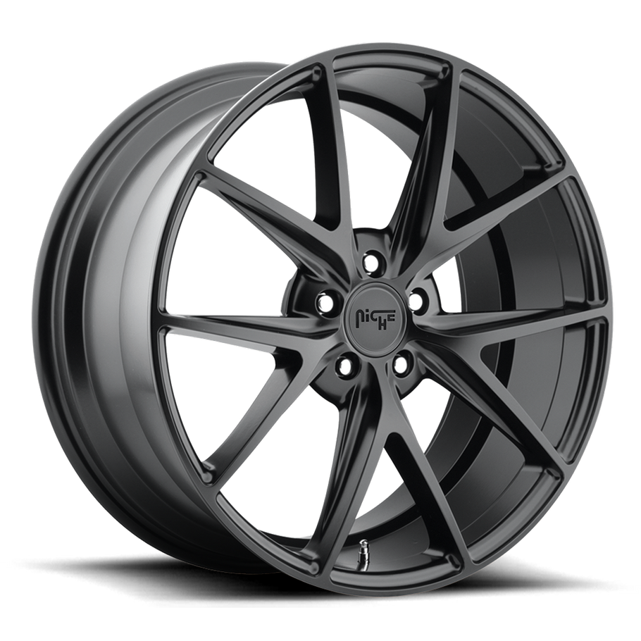 Niche M117 MISANO 17x8 ET40 5x114.3 72.56mm MATTE BLACK (Load Rated 726kg)