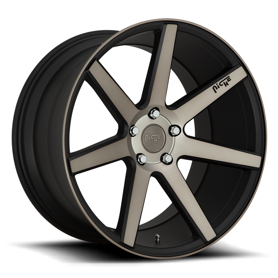 Niche M150 VERONA 19x8.5 ET35 5x114.3 72.56mm MATTE BLACK MACHINED (Load Rated 726kg)