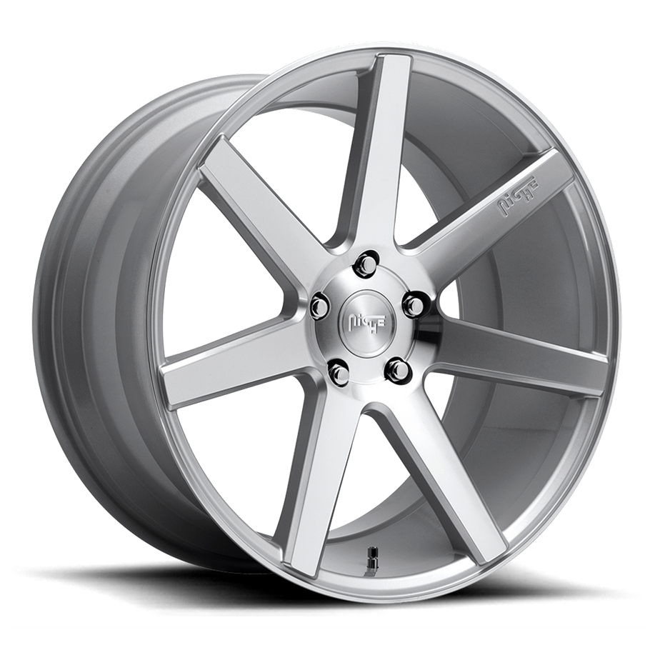 Niche M179 VERONA 19x8.5 ET35 5x114.3 72.56mm GLOSS SILVER MACHINED (Load Rated 726kg)