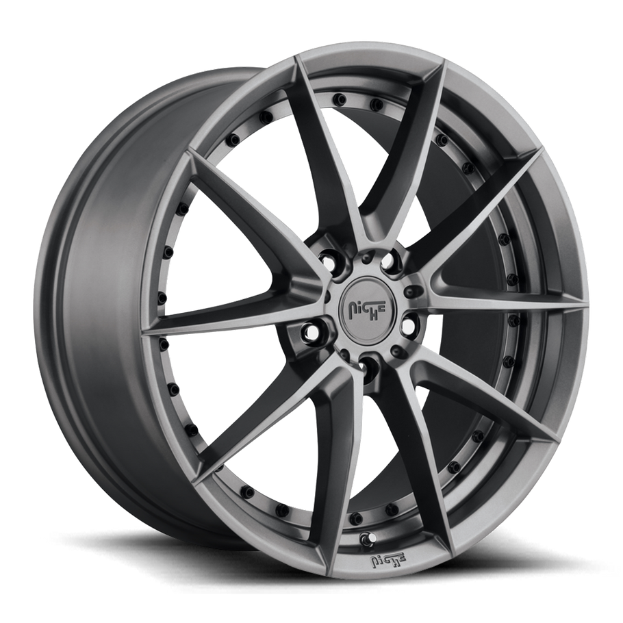 Niche M197 SECTOR 20x10.5 ET40 5x112 66.56mm GLOSS ANTHRACITE (Load Rated 816kg)