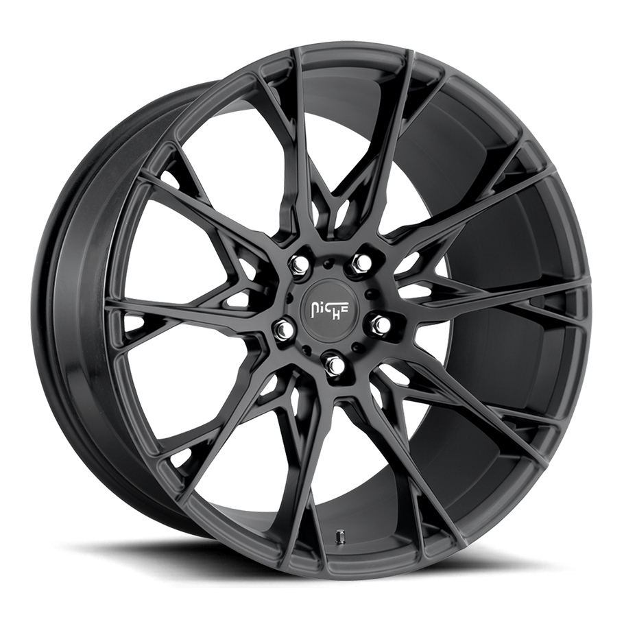 Niche M183 STACCATO 20x9 ET35 5x114.3 72.56mm MATTE BLACK (Load Rated 726kg)