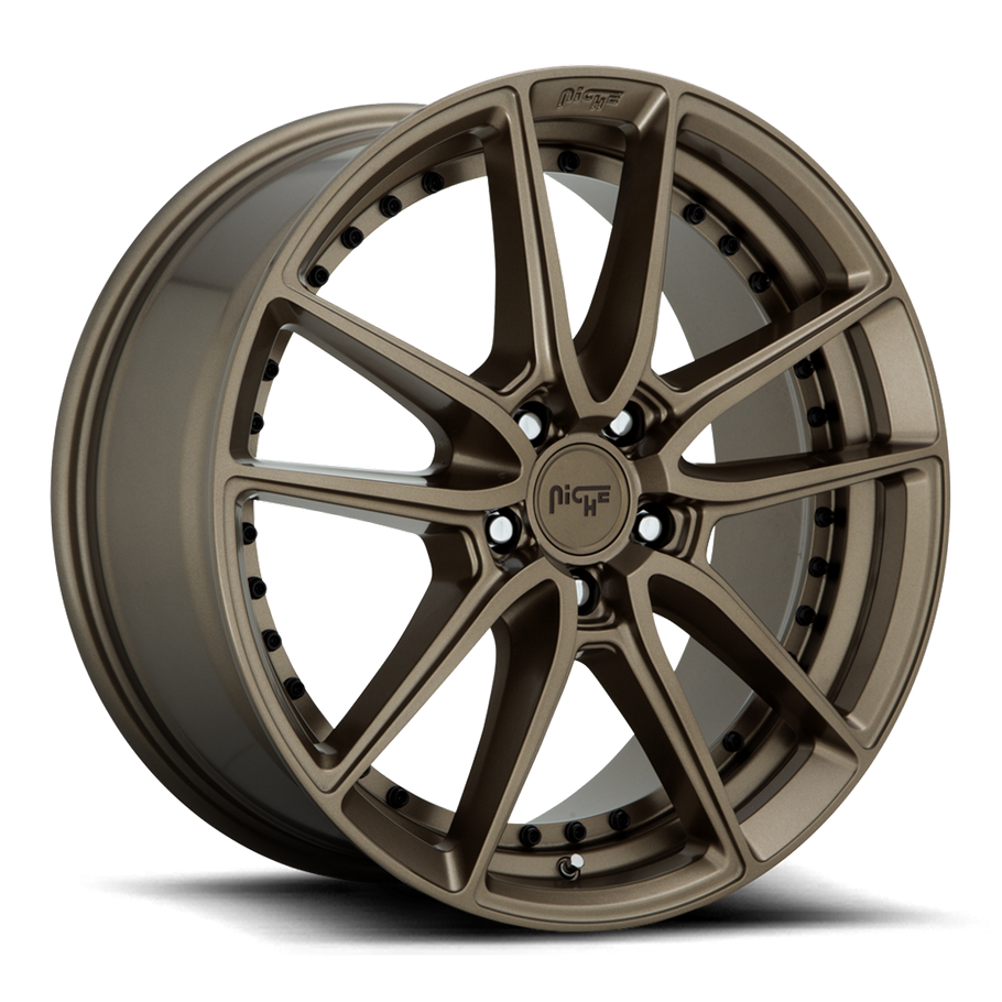 Niche M222 DFS 22x10.5 ET20 5x115 71.50mm MATTE BRONZE (Load Rated 907kg)