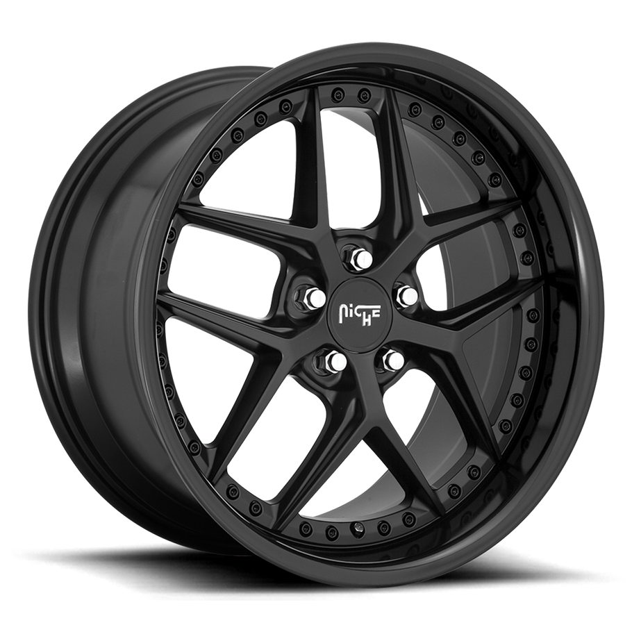 Niche M226 VICE 19x8.5 ET42 5x112 66.56mm GLOSS BLACK MATTE BLACK (Load Rated 816kg)