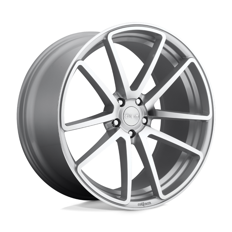 Rotiform R120 SPF 18x8.5 ET45 5x112 66.56mm GLOSS SILVER MACHINED (Load Rated 726kg)