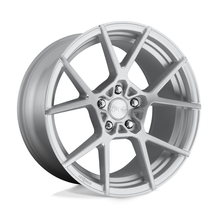 Rotiform R138 KPS 18x8.5 ET45 5x112 66.56mm GLOSS SILVER BRUSHED (Load Rated 726kg)