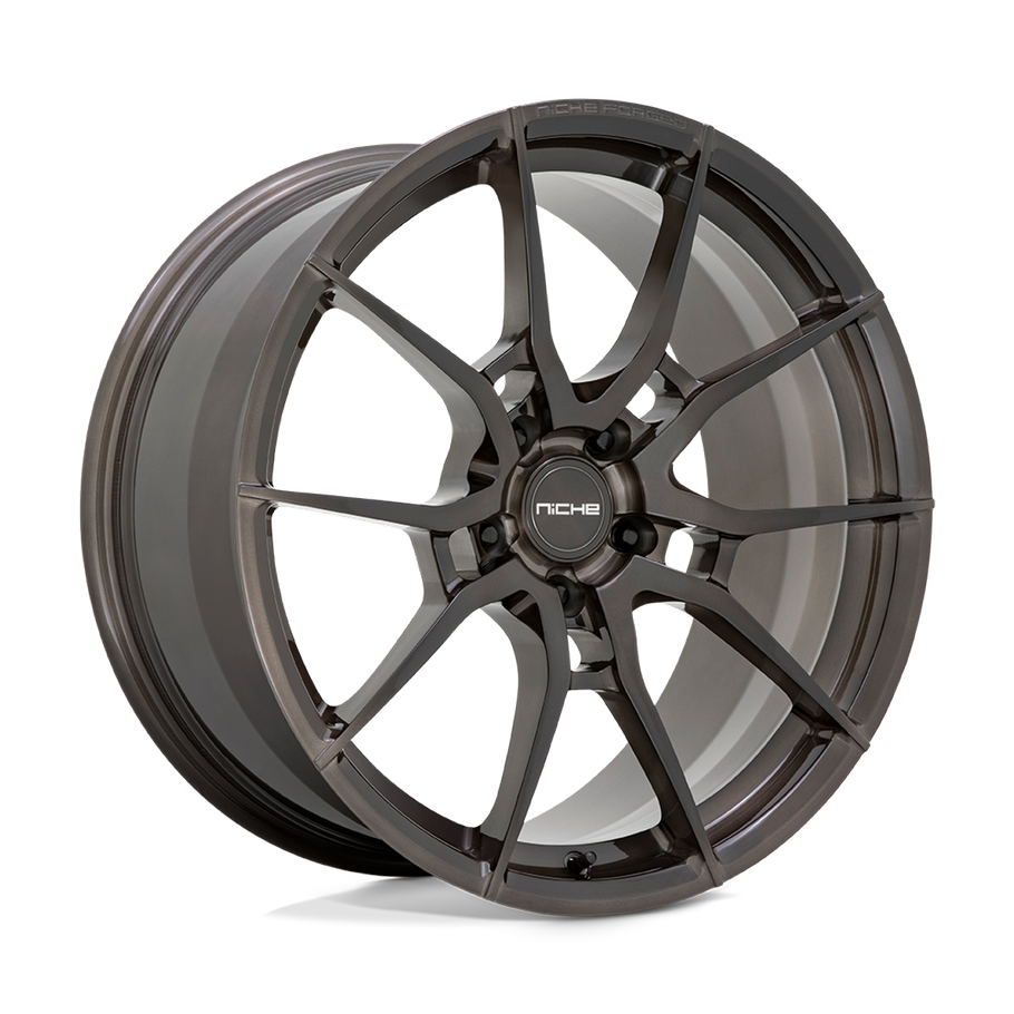 Niche T111 KANAN 20x11 ET43 5x120 72.56mm BRUSHED CANDY SMOKE (Load Rated 726kg)