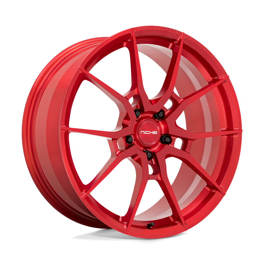 Niche T113 KANAN 20x10 ET20 5x115 71.50mm BRUSHED CANDY RED (Load Rated 726kg)