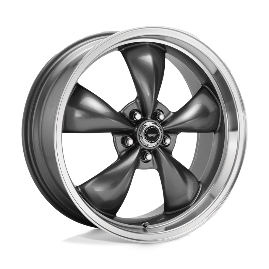 American Racing AR105 TORQ THRUST M 16x7 ET35 5x114.3 72.56mm ANTHRACITE W/ MACHINED LIP (Load Rated 635kg)