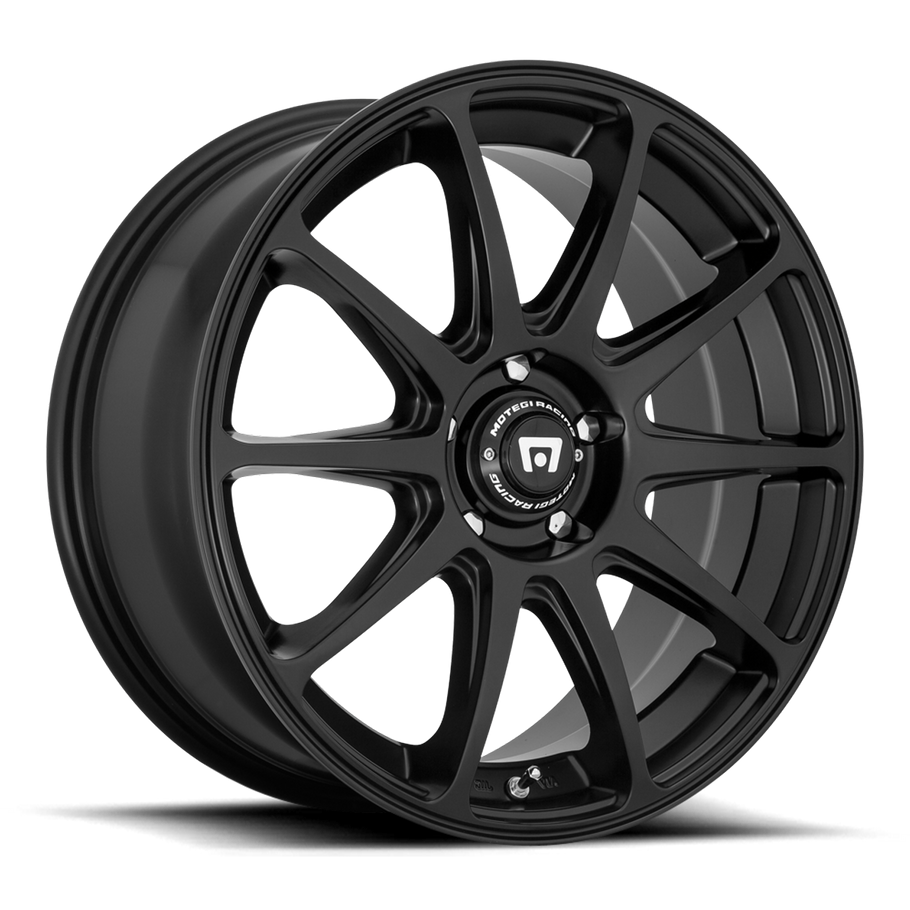 Motegi Racing MR127 CS10 18x8 ET38 5x112 72.56mm SATIN BLACK (Load Rated 635kg)