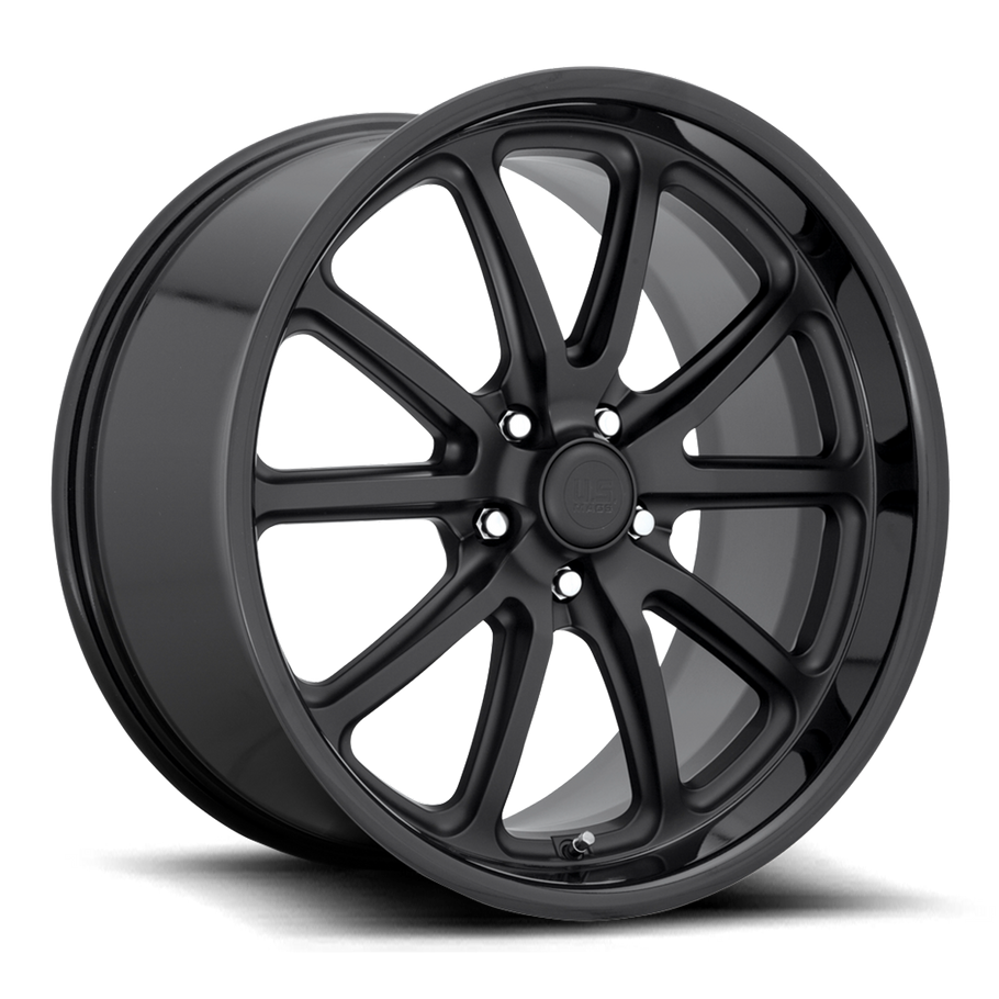 US MAGS U123 RAMBLER 20x8.5 ET15 5x115 71.50mm GLOSS BLACK MATTE BLACK (Load Rated 726kg)