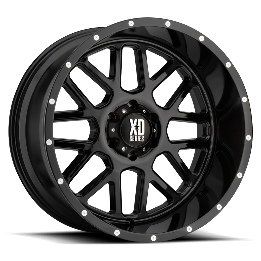 XD XD820 GRENADE 20x10 ET-24 8x165.1 125.10mm GLOSS BLACK (Load Rated 1651kg)