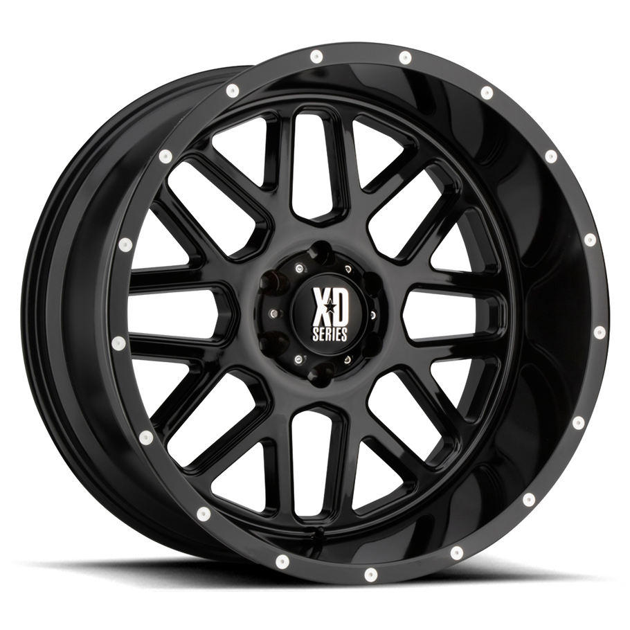 XD XD820 GRENADE 20x9 ET25 5x150 110.10mm GLOSS BLACK (Load Rated 1134kg)