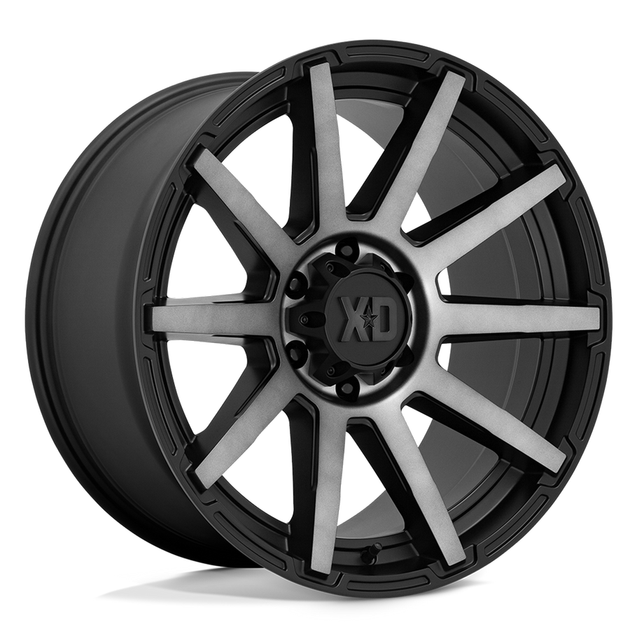 XD XD847 OUTBREAK 20x10 ET12 6x139.7 106.10mm SATIN BLACK W/ GRAY TINT (Load Rated 1134kg)