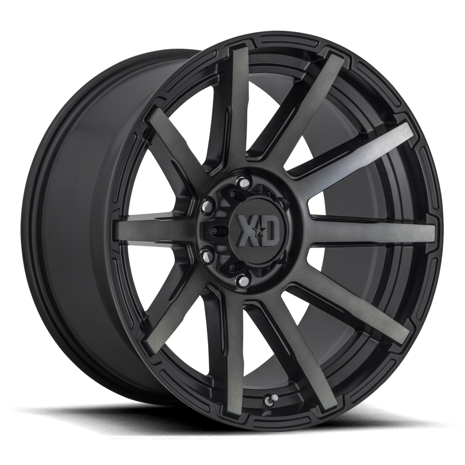 XD XD847 OUTBREAK 16x8 ET10 5x114.3 72.56mm SATIN BLACK W/ GRAY TINT (Load Rated 1134kg)