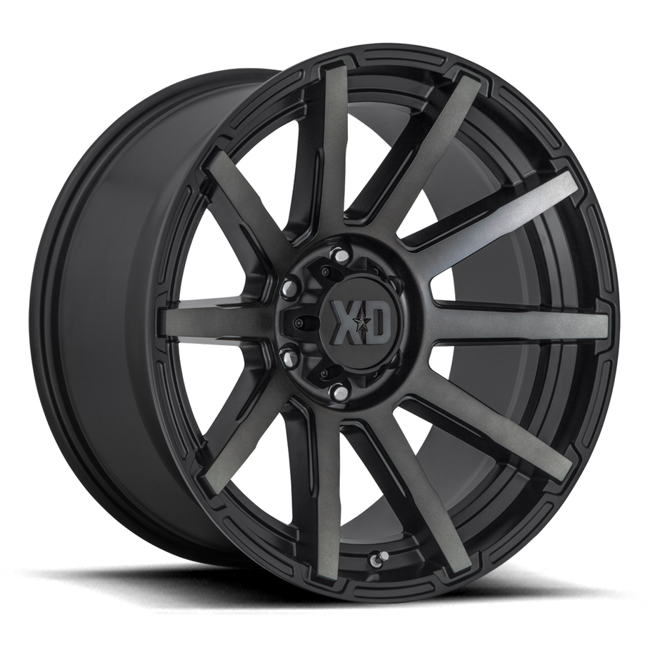 XD XD847 OUTBREAK 17x9 ET30 6x139.7 106.10mm SATIN BLACK W/ GRAY TINT (Load Rated 1134kg)