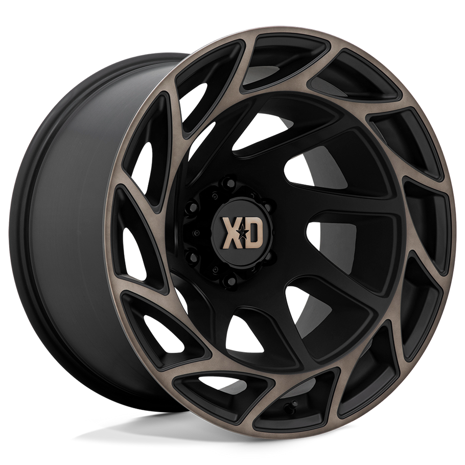 XD XD860 ONSLAUGHT 20x12 ET-44 6x135 87.10mm SATIN BLACK W/ BRONZE TINT (Load Rated 1134kg)