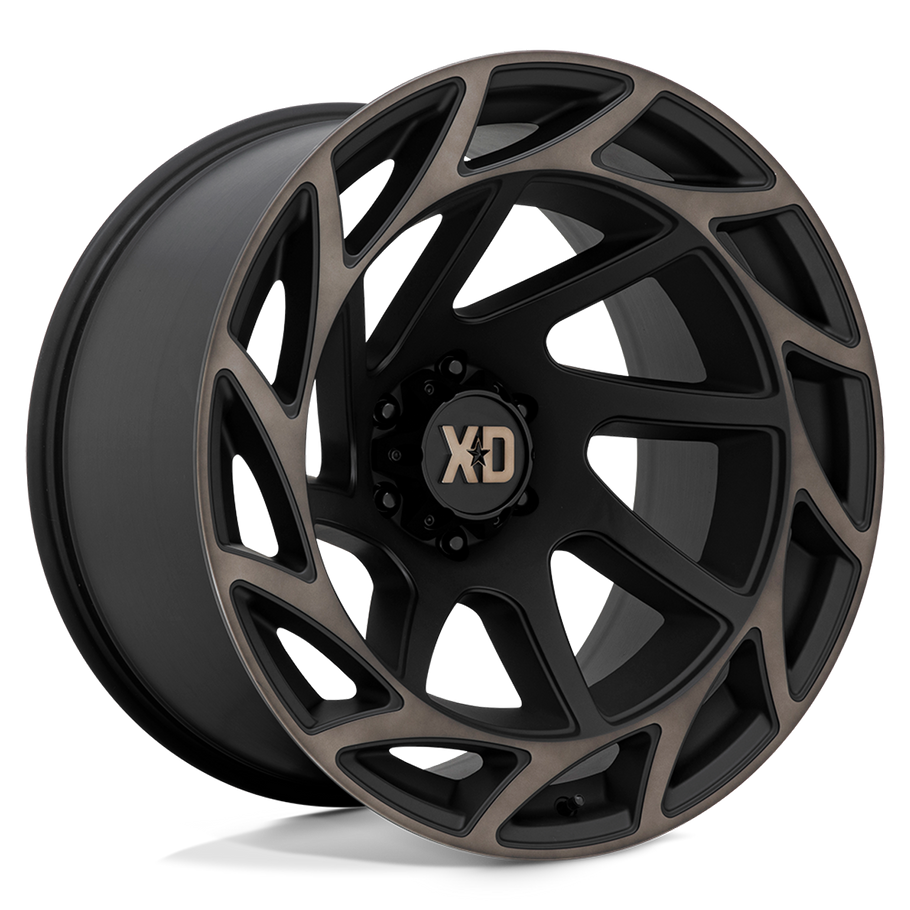 XD XD860 ONSLAUGHT 22x12 ET-44 8x170 125.10mm SATIN BLACK W/ BRONZE TINT (Load Rated 1678kg)