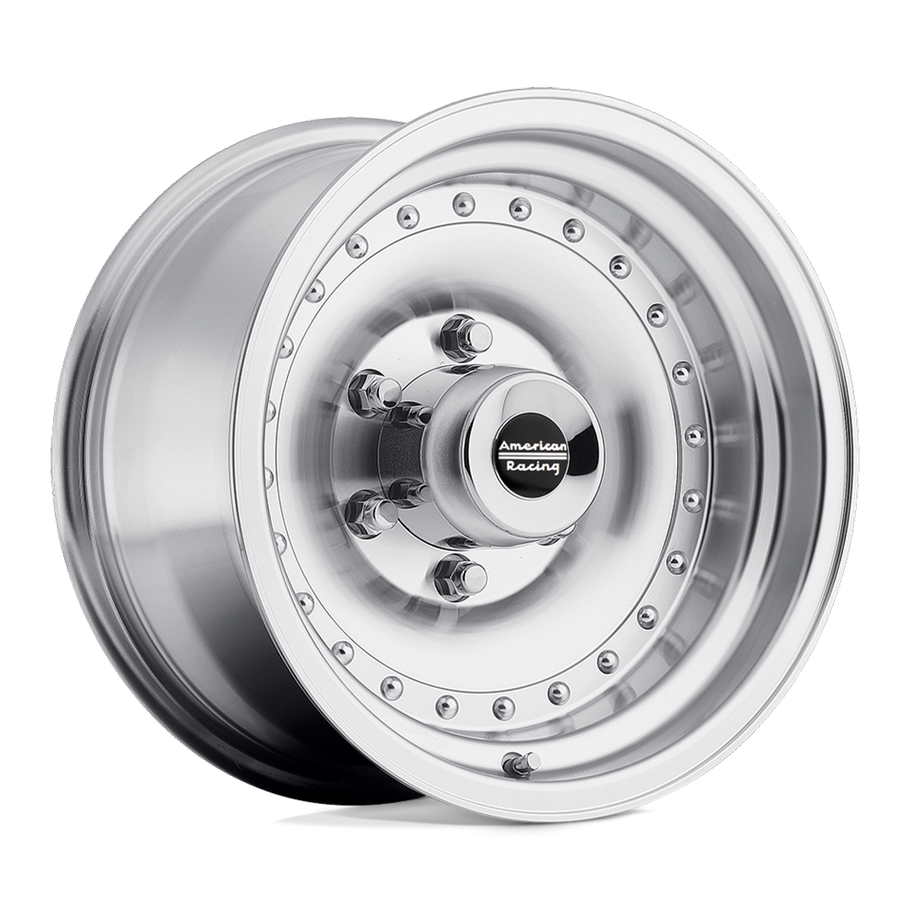 American Racing AR61 OUTLAW I 15x10 ET-38 6x139.7 108.00mm MACHINED W/ CLEAR COAT (Load Rated 862kg)