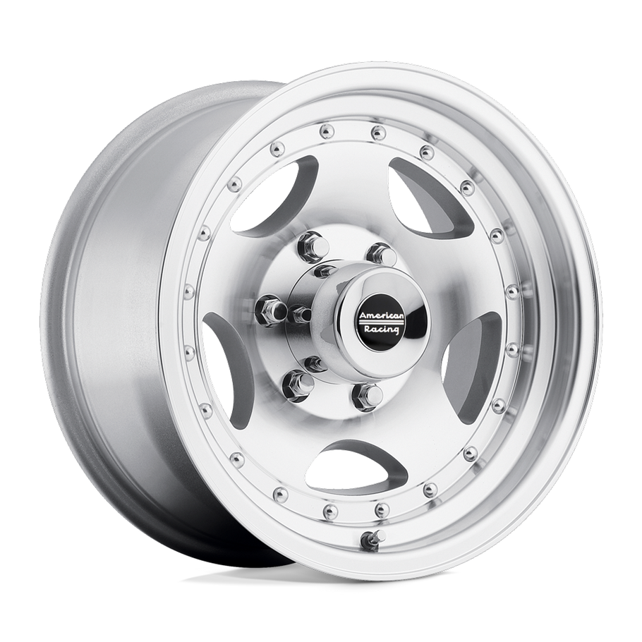 American Racing AR23 16x7 ET-6 8x165.1 130.81mm MACHINED W/ CLEAR COAT (Load Rated 1380kg)