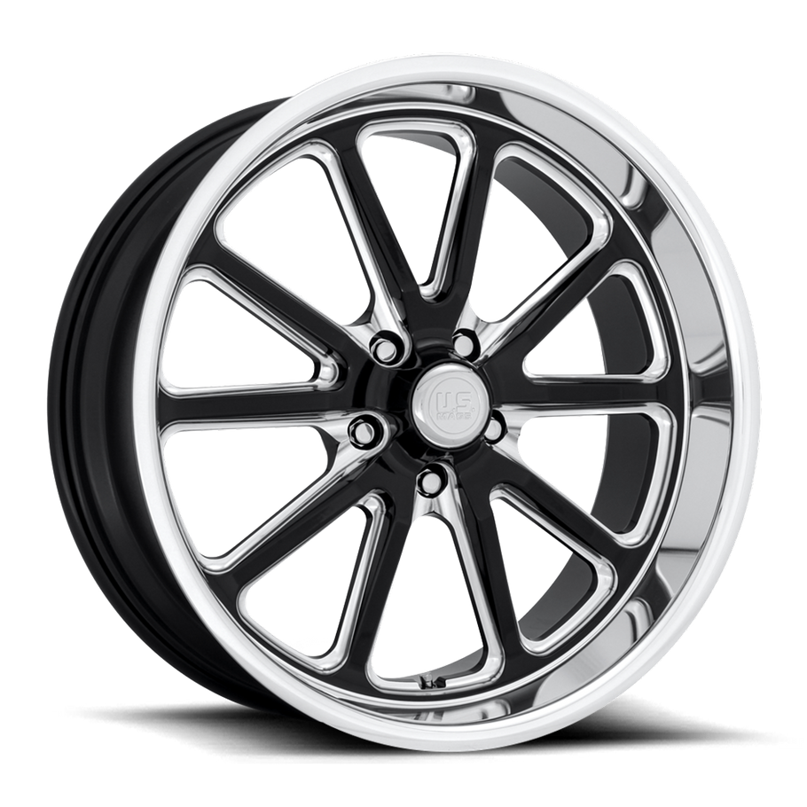 US MAGS U117 RAMBLER 18x9.5 ET01 5x120.65 72.56mm GLOSS BLACK MILLED (Load Rated 726kg)