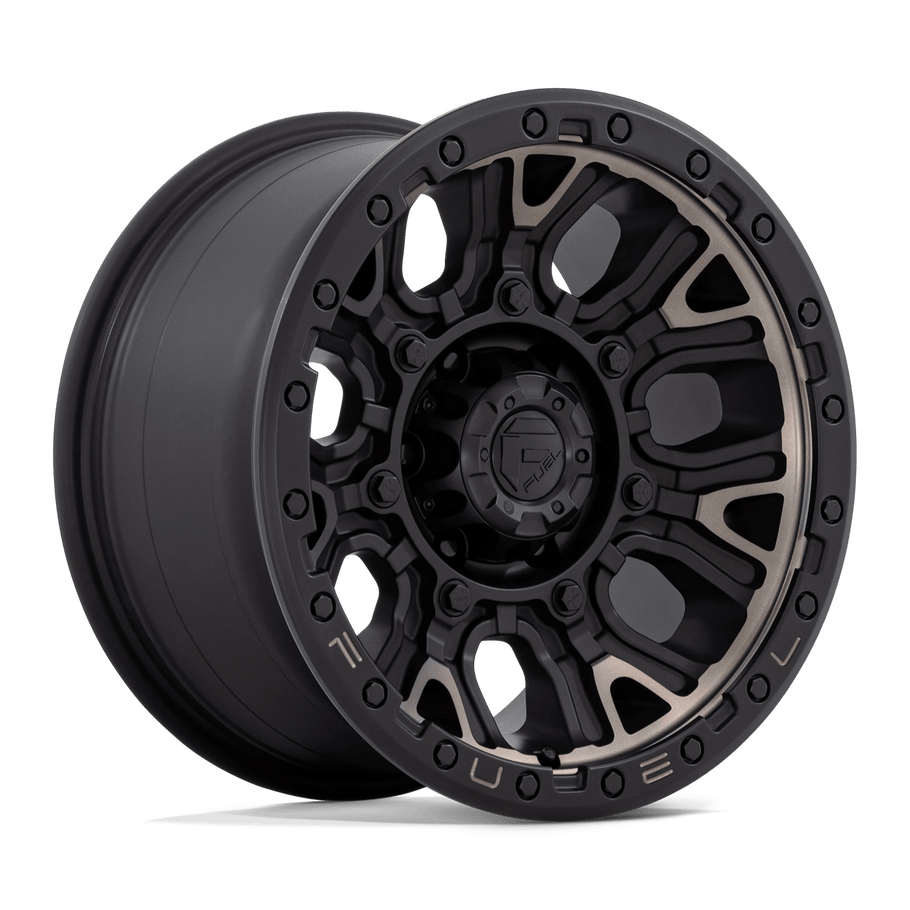 Fuel D824 TRACTION 17x9 ET1 6x120 67.06mm MATTE BLACK W/ DOUBLE DARK TINT (Load Rated 1134kg)