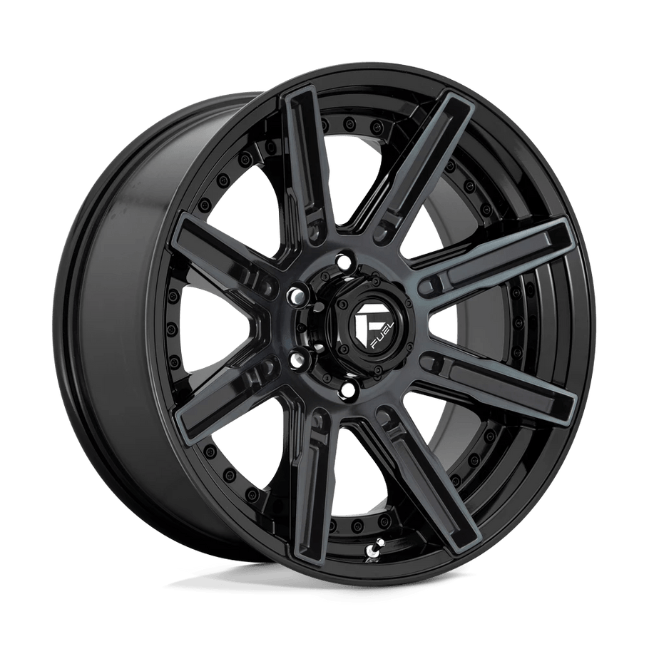 Fuel D708 ROGUE 20x9 ET01 6x139.7 106.10mm GLOSS MACHINED DOUBLE DARK TINT (Load Rated 1134kg)