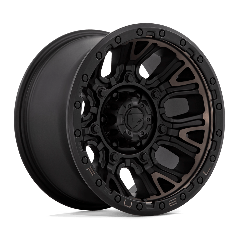 Fuel D824 TRACTION 17x9 ET-12 6x139.7 106.10mm MATTE BLACK W/ DOUBLE DARK TINT (Load Rated 1134kg)