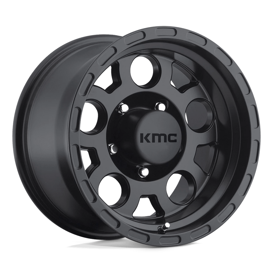 KMC KM522 ENDURO 16x8 ET0 5x114.3 83.70mm MATTE BLACK (Load Rated 998kg)