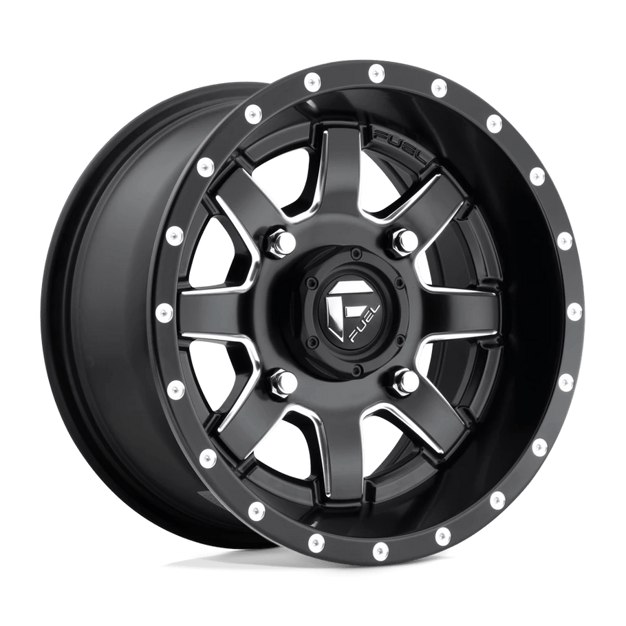 Fuel D538 MAVERICK 14x7 ET13 4x110 79.40mm MATTE BLACK MILLED (Load Rated 454kg)