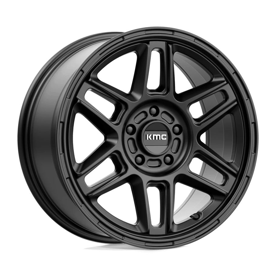 KMC KM716 NOMAD 17x8 ET38 5x120 74.10mm SATIN BLACK (Load Rated 816kg)