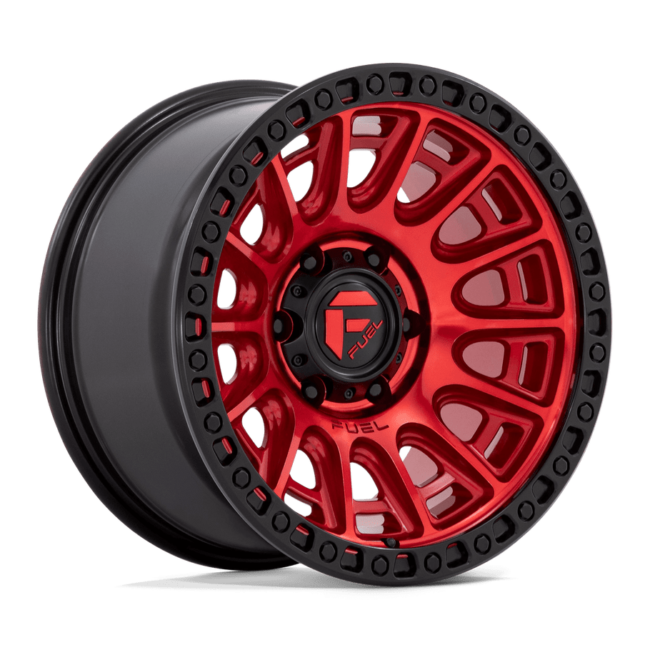 Fuel D834 CYCLE 20x9 ET1 5x127 71.50mm CANDY RED W/ BLACK RING (Load Rated 1134kg)