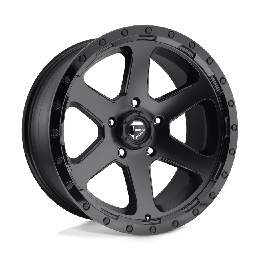 Fuel D589 RIPPER 18x9 ET20 5x150 110.10mm MATTE BLACK GLOSS BLACK LIP (Load Rated 1134kg)