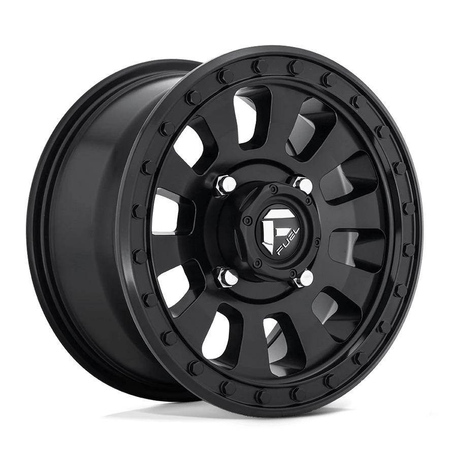 Fuel D630 TACTIC 14x7 ET38 4x156 132.00mm MATTE BLACK (Load Rated 454kg)