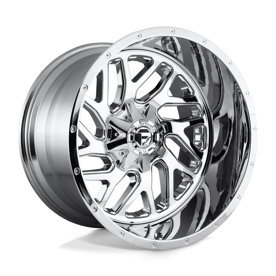 Fuel D609 TRITON 24x12 ET-44 8x180 124.20mm CHROME PLATED (Load Rated 1678kg)