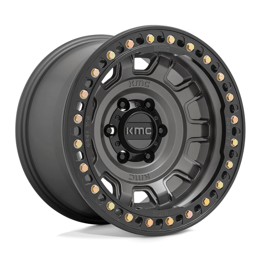 KMC KM236 TANK BEADLOCK 17x9 ET-38 5x127 71.50mm ANTHRACITE (Load Rated 1134kg)