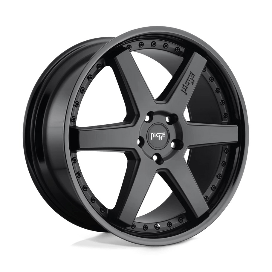 Niche M192 ALTAIR 18x8.5 ET35 5x120 72.56mm GLOSS BLACK MATTE BLACK (Load Rated 771kg)