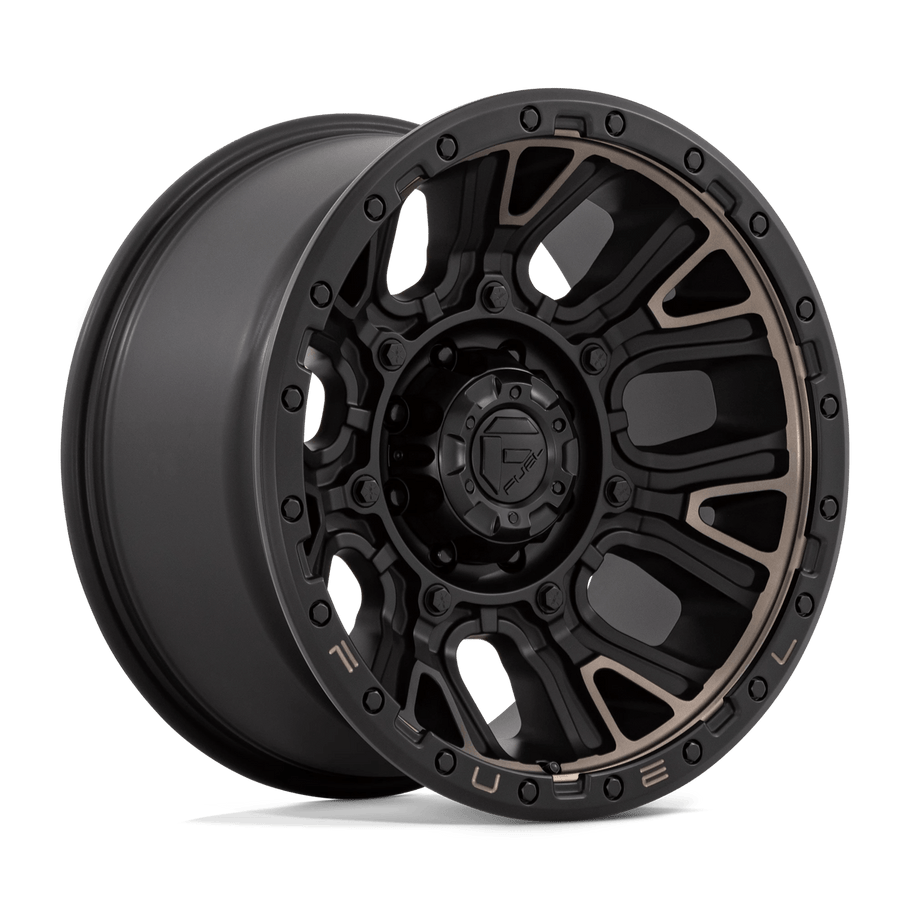 Fuel D824 TRACTION 20x10 ET-18 8x165.1 125.10mm MATTE BLACK W/ DOUBLE DARK TINT (Load Rated 1678kg)