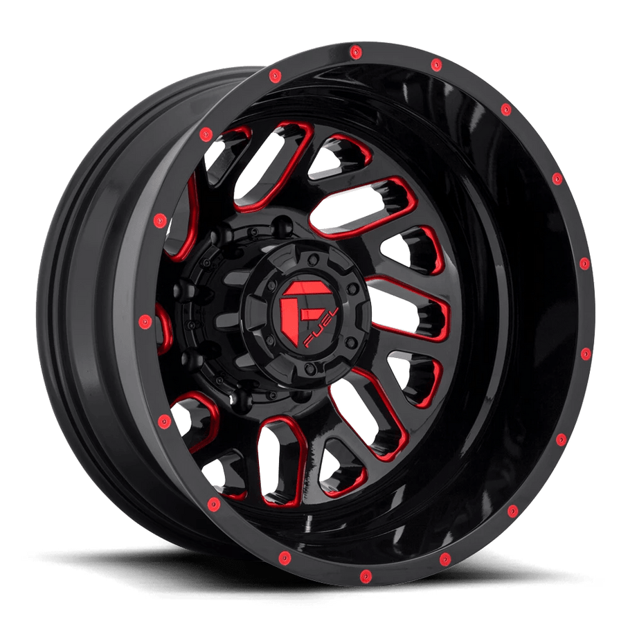 Fuel D656 TRITON 20x8.25 ET-240 8x165.1 121.50mm GLOSS BLACK RED TINTED CLEAR (Load Rated 1134kg)