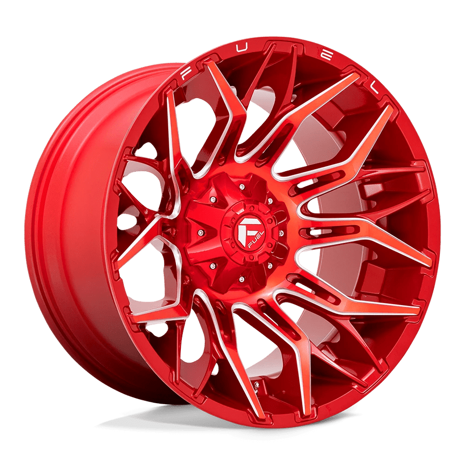 Fuel D771 TWITCH 22x12 ET-44 5x139.7/150 110.10mm CANDY RED MILLED (Load Rated 1134kg)