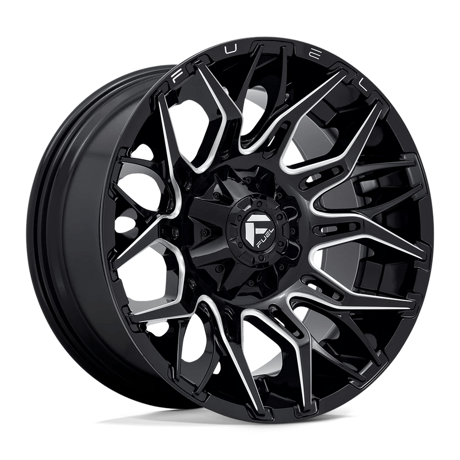 Fuel D769 TWITCH 20x10 ET-18 6x135/139.7 106.10mm GLOSSY BLACK MILLED (Load Rated 1134kg)