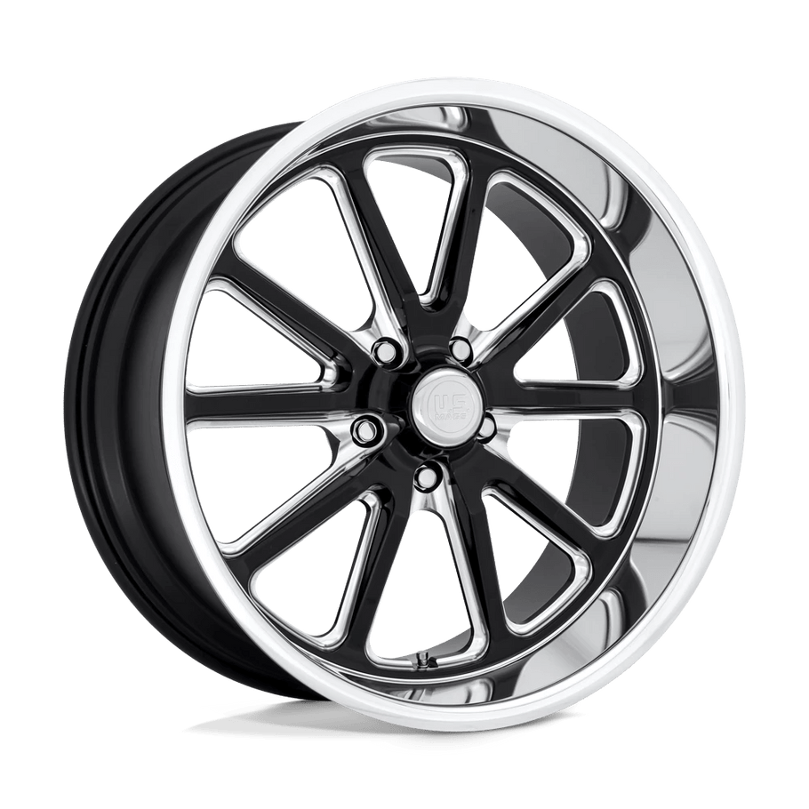 US MAGS U117 RAMBLER 20x8 ET01 5x127 78.10mm GLOSS BLACK MILLED (Load Rated 726kg)