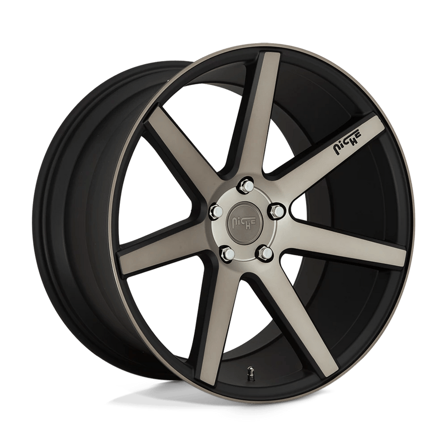 Niche M150 VERONA 19x8.5 ET42 5x112 66.56mm MATTE BLACK MACHINED (Load Rated 726kg)