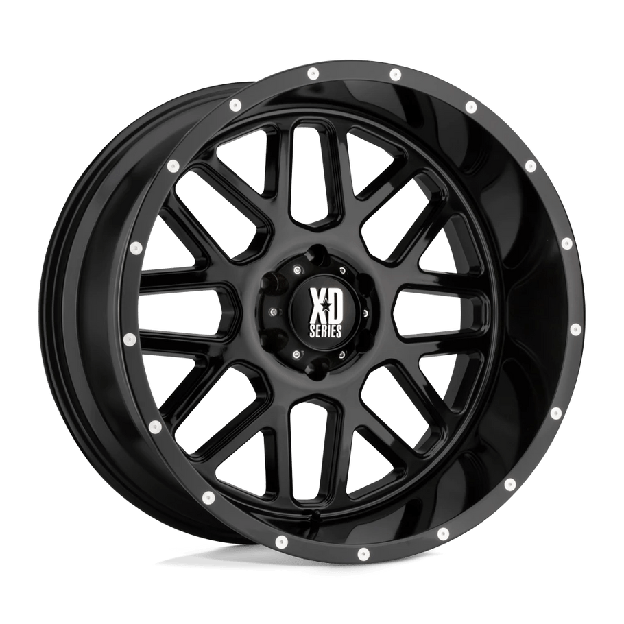 XD XD820 GRENADE 18x8 ET38 5x114.3 72.56mm GLOSS BLACK (Load Rated 1451kg)